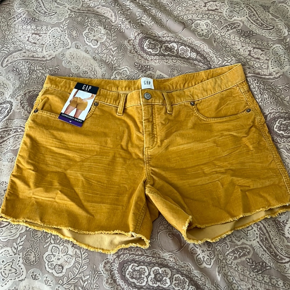 NWT Choose Gold or Moss Corduroy Shorts